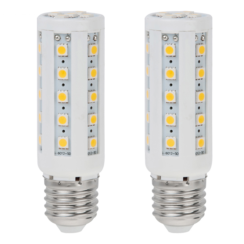 Dimmable Corn Shape T10 E26/E27 LED Tubular Bulb, 7 Watts, 70W Equivalent, 2-Pack